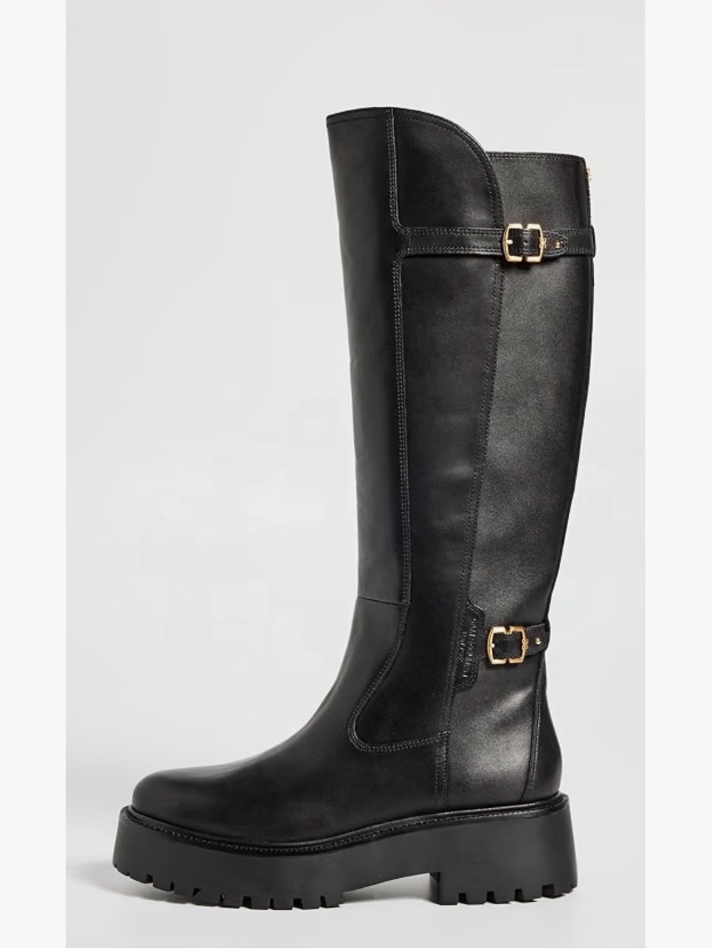 EUC Sam Edelman Black Leather Elayna Knee High Boot